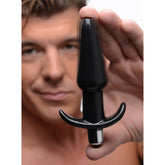 Smooth Vibrating Anal Plug - Black